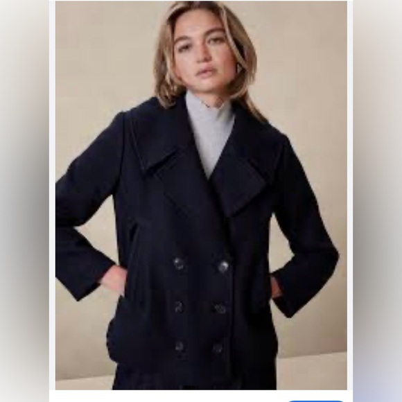 Banana Republic Jackets & Blazers - Banana Republic Wool Blend black Coat